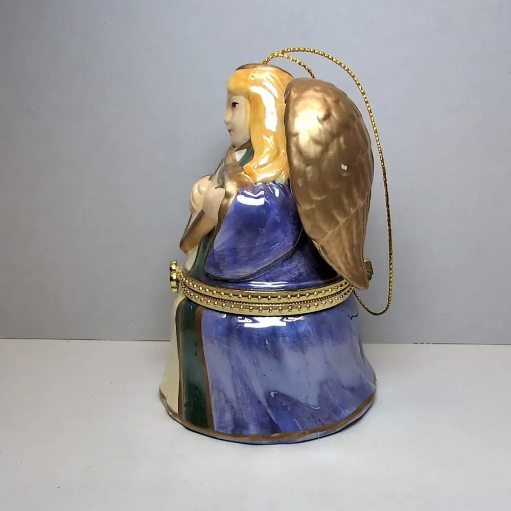 Mr Christmas Tree Ornaments‎ Music Box Trinket Santa Angel WORKS